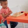 Childrens Table and Two Chair Set, Green Orange White, Table-51cm H x 51cm W x 43cm D 27cm x 31cm x 44cm, Seat Height 26cm Image 4