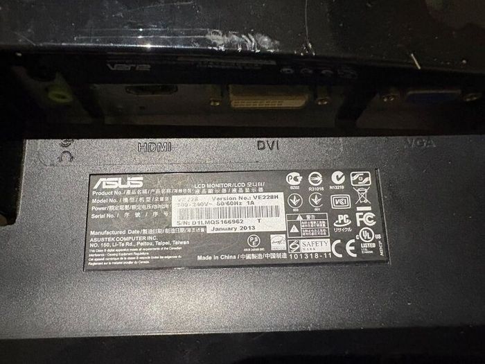 Asus Vg248qe 144hz 24" + Asus Ve228h 22" Monitors