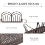 Outdoor Iron Rocking Chair-Bronze Red (FREE POSTAGE) Image 7