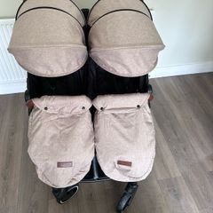 Ickle bubba Venus Double buggy / stroller with newborn insert