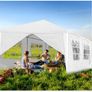 Affordable 3 x 6 m Gazebo Party Marquee Tent Garden Gazebo with 6 Side Panels Waterproof Party Tent Image 2