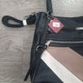 Black beige cream shoulder bag Image 8