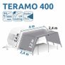Caravan / motorhome sun canopy, UV 50+ tarp, awning with side walls Image 3
