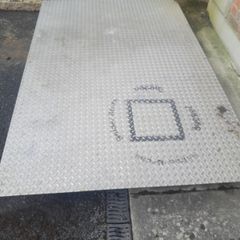 Stainless steel checker plate flooring