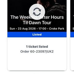 2 The Weekend tickets NEED GONE