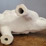 Mid-century XL glazed ceramic war elephant Image 4