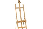 Vinsetto Easel, Artist Easel, Adjustable, 4 Wheels, Natural + Black