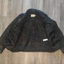 Topman Premium Men's Real Leather Biker Jacket Buffalo Leather Black Image 3