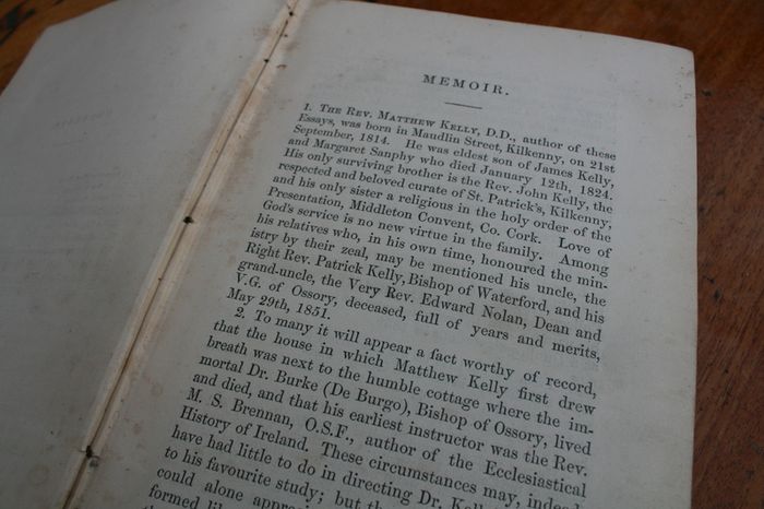 Dissertations chiefly on Irish Church History Kelly, Rev. Matthew (the late) - M'Carthy, Rev D. (ed) Published by James Duffy, Dublin, 1864