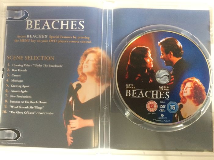 Beaches [1988] Bette Midler & Barbara Hershey [Movie DVD]
