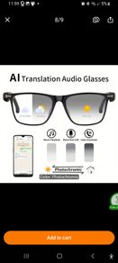 Al Translation Audio Glasses