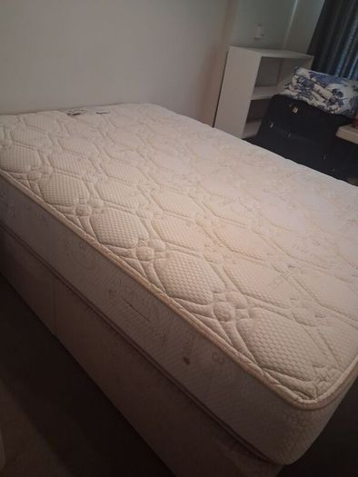 Double bed ( mattress and split divan base ) plus beside locker