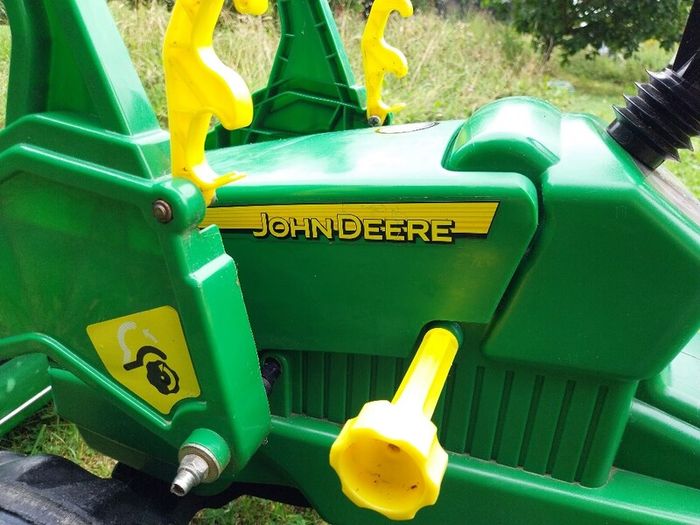 Rolly Toys John Deere kids tractor with digger attachment