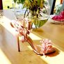 Bebo Heeled Sandels Tassel Front Ankle Tie Image 2