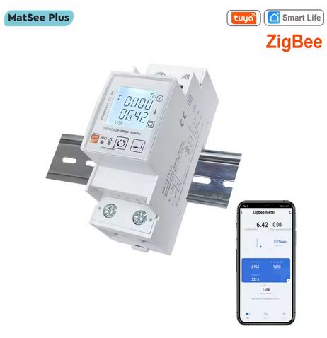 Tuya Smart ZigBee Energy Meter Single Phase 80A