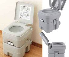 20L Portable Flush Outdoor Toilet for Camping Caravan Mobile