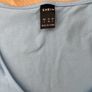 Shein Blue cropped t shirt top size Small Image 3