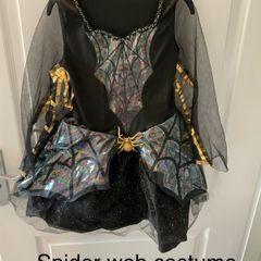 Spider web costume , age 6 to 8