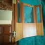Vintage wooden tabletop jewelry armoire Image 6