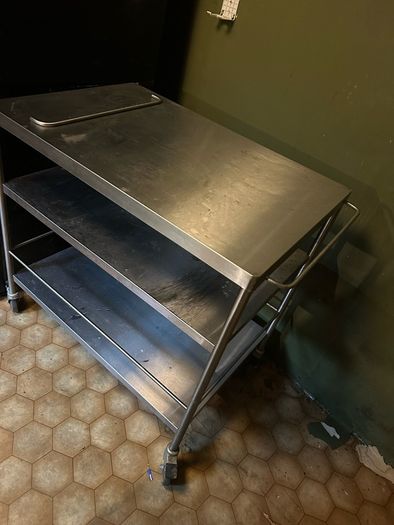 Ikea Flytta stainless steel trolley