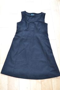 Formes Paris black sleeveless wool maternity dress Size 40