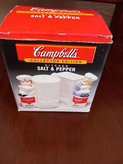 Vintage Campbells Soup salt and pepper shakers
