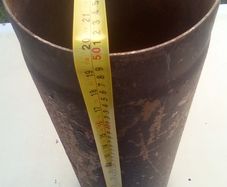 Flue steal pipe stove 7'' 500mm long