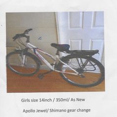 Apollo Jewel Bike kids/teen 14"