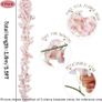 FREE P&P 2 Pack Artificial Silk Cherry Blossom Hanging Vine Garland for Wedding Home Garden Party Decor Image 2