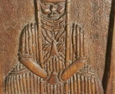 Vintage Hand Carved Wooden Plaque