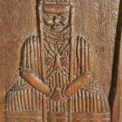 Vintage Hand Carved Wooden Plaque