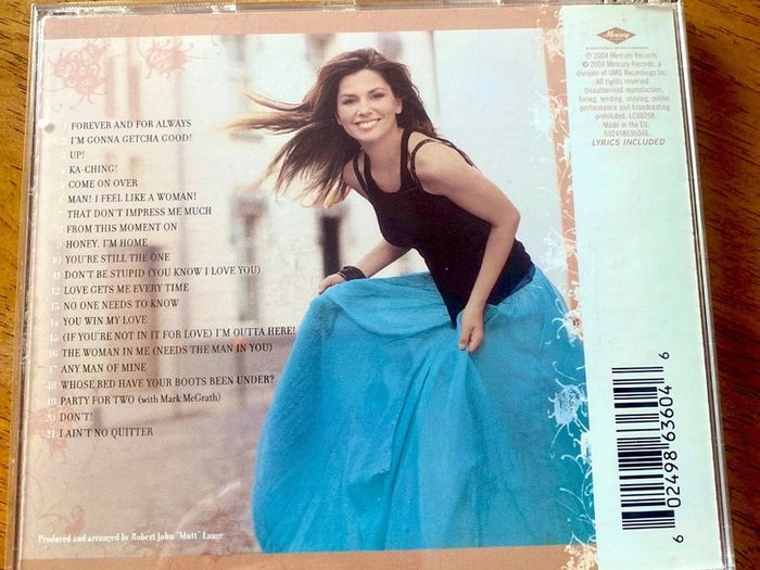 Shania Twain Greatest Hits cd