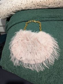 Baby pink handbag