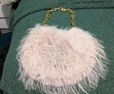 Baby pink handbag