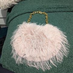 Baby pink handbag