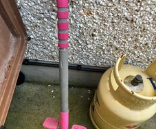 pogo stick pink