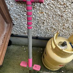 pogo stick pink