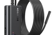DEPSTECH WiFi Endoscope Inspection Camera, 1200P HD Wireless Borescope with Light, IP67 Waterproof, 3.5M Semi-Rigid Snake Camera Cable, Compatible with iPhone &amp; Android Smartphone, Tablet