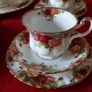 46 Piece Royal Albert Old Country Roses Bone China Dinner And Tea Service / Set For 6 Person Setting Made In England Image 10