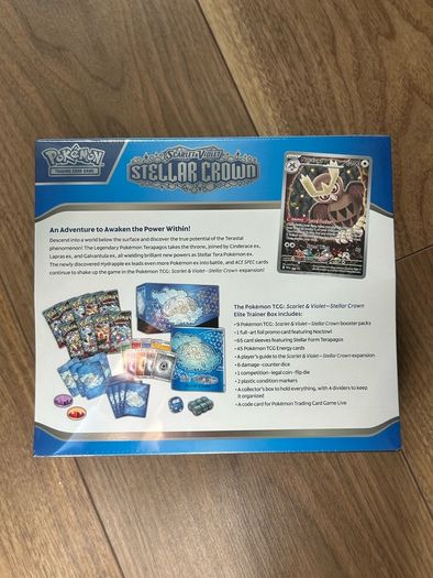 Pokemon Trading Card Game (TCG): Scarlet & Violet Stellar Crown Elite Trainer Box