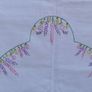 vintage hand embroidered tablecloth Image 5