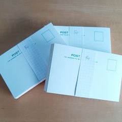 Vintage white postcards