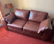 Tan Leather Couch