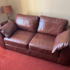 Tan Leather Couch