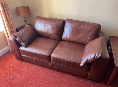 Tan Leather Couch
