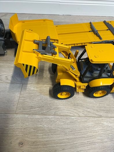 Bruder Volvo Flatbed and JCB