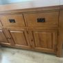 Solid Oak 3-Door Sideboard Image 3