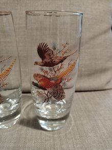 Vintage pheasants tumblers