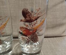 Vintage pheasants tumblers
