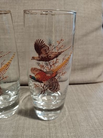 Vintage pheasants tumblers